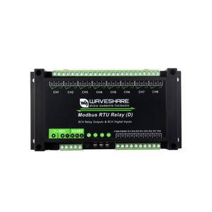 Industrial <strong>Modbus</strong> RTU 8-ch Relay <strong>Module</strong> (D) <strong>With</strong> <strong>Digital</strong> <strong>Input</strong> and RS485 Interface, Multi Isolation Protection Circuits, 7~36V P