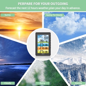 BALDR EU/US Plug Weather Station <strong>Wireless</strong> <strong>Sensors</strong> <strong>Display</strong> 3 Groups <strong>Temperature</strong> and Humidity Thermometer Hygrometer Barometer - Product Image 6
