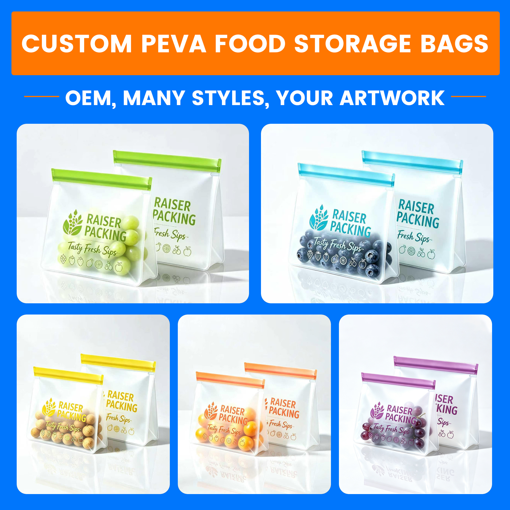 Customized Stand up Storage Bags