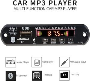 5,0 Автомобильный приемник, автомобильный комплект, MP3 плеер, декодер, плата, цветной экран, автомобильный модуль FM-радио, поддержка TF USB 3,5 мм AUX аудио - Product Image 3
