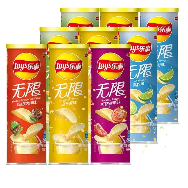 Hot-Selling snacks wholesale Various Flavors American Classic Seaweed Lime Chicken sauce and tomato Potato Chips