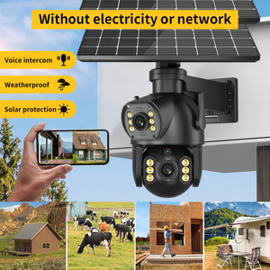 กล้อง PTZ 10X ระบบแสงอาทิตย์มุมมองกว้าง360องศาซูมดิจิตอล4G /wifi พร้อมฟังก์ชันอินเตอร์คอมด้วยเสียง - Product Image 3