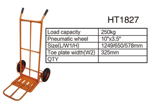 HT1827 Hochleistungsstahl-Handwagen, Handwagen wagen zum Entladen im Lager