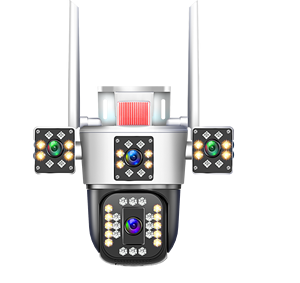 新款ipc360家庭6MP高清3镜头IP66户外无线WIFI摄像头3屏监控P2p智能家居安全摄像头PTZ IP摄像头 - Product Image 4