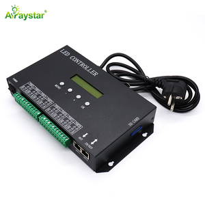 H807SA DMX512 LED-Controller 8-Kanal Artnet Proto cal DMX zu SPI RGB IC PIXEL programmier barer LED-Controller mit SD-Karte