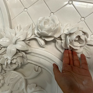 Kunden spezifische natürliche weiße Marmor Stein Kamin Skulptur Dekoration handgemachte Schnitzerei Marmor Kamin Surround Mantel - Product Image 6