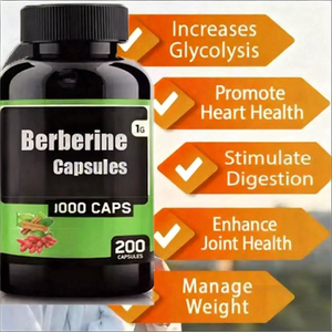 Les capsules de Berbérine HCl d'extrait de plantes à base de plantes 500mg/1000mg Les suppléments pour adultes améliorent l'immunité - Product Image 5