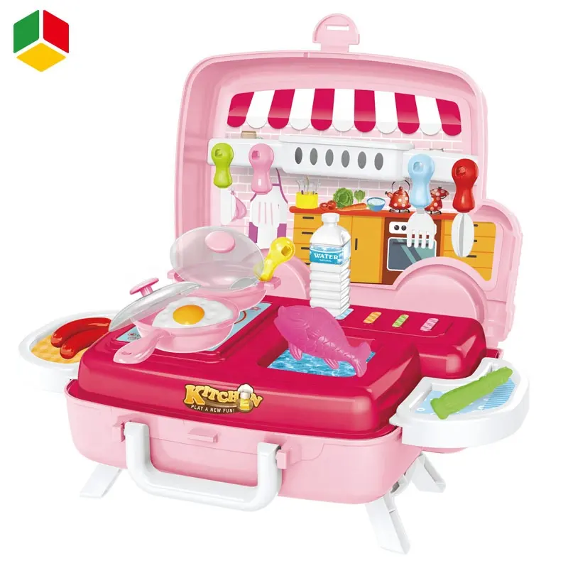 QS-juguetes de cocina de imitación de plástico para niños, casa de juegos, coche de comedor, portátil, carrito de juguete, gran oferta