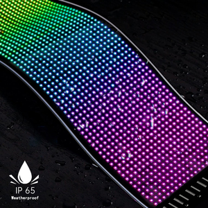 App kontrol esnek programlanabilir araba LED işareti ekran dijital LED matris paneli özelleştirilebilir Led ekran araba Sticker araba için - Product Image 4