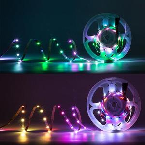 <strong>s</strong> Shape RGB Led Strip <strong>Addressable</strong> Ws2812 Ws2813 5050 60leds/m 5V/12V Bendable 6mm Width Led Light Strip - Product Image 2