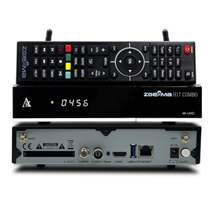 ZGEMMA H17COMBO Receptor de TV Satélite de Modo Dual con DVB S2X + DVB T2/C Equipado con Sistema Operativo Enigma2 Linux.