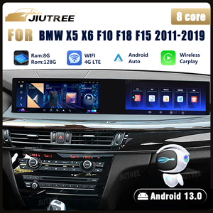 เครื่องเล่นมัลติมีเดียบนรถยนต์หน้าจอคู่ระบบแอนดรอยด์13 ID8สำหรับ BMW X5 F15 F16 X5M X6M 2007-2010 - Product Image 2