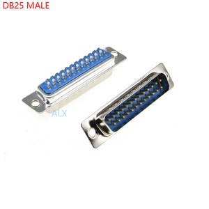 DB9 DB15 DB25 DB37หลุม/ขาหญิง/ชายสีฟ้าเชื่อมเชื่อมต่อ RS232พอร์ตอนุกรมซ็อกเก็ต DB D-SUB อะแดปเตอร์9/15/25/37ขา