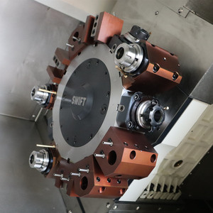 Chansin CNCターニングフライス旋盤マシンTCK-550 C軸Y軸付き金属製テールストック - Product Image 5