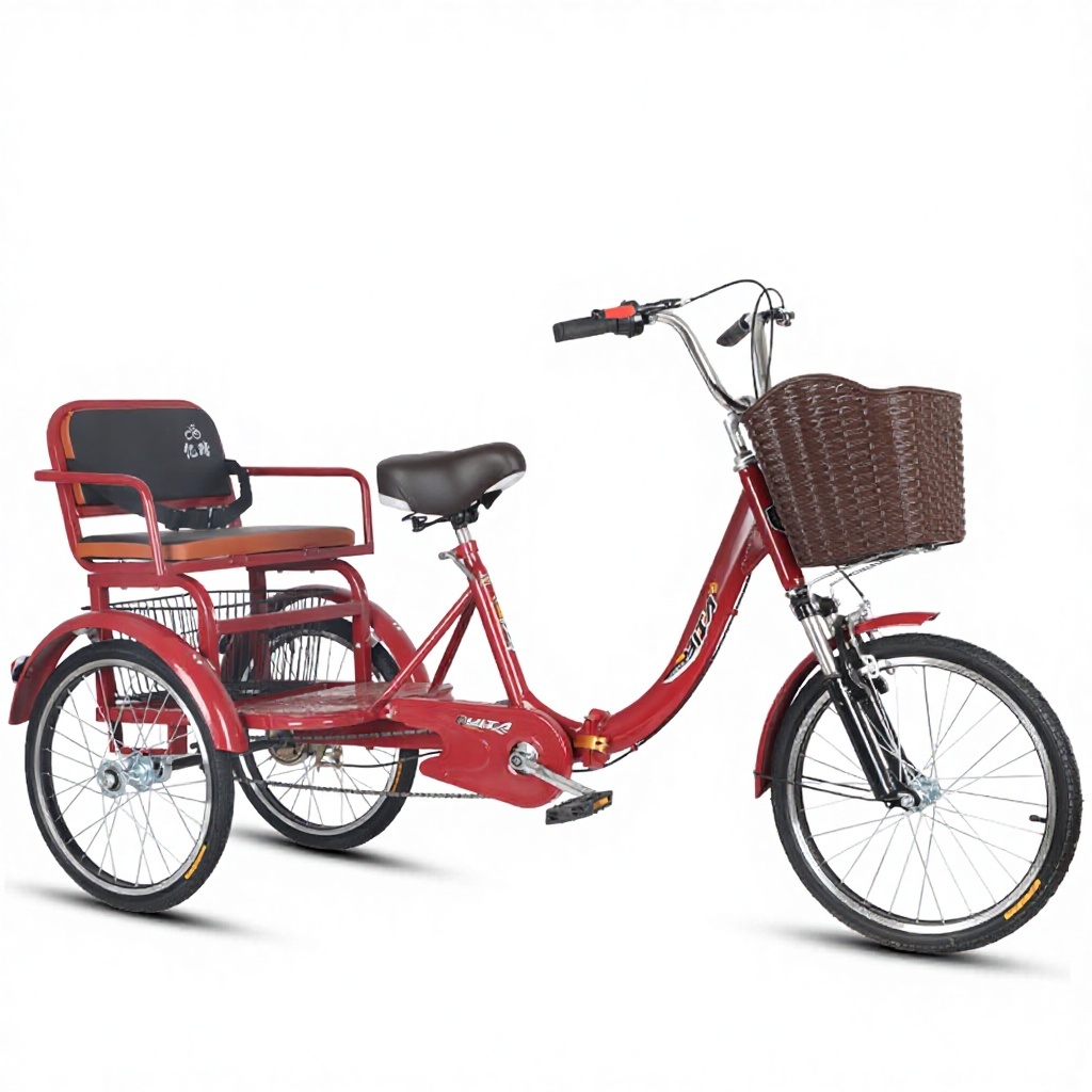 red shock-absorbing front fork