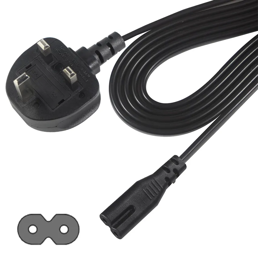 1M sertifikat BSI Inggris untuk PDU kabel Power Supply Plug ke IEC 320 C7 AC Power Cord