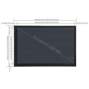 10,1-Zoll-IPS-Vollwinkel-Display 10,1 Zoll 1280*800 kapazitives Touchscreen-Modul für Himbeer-<span class=keywords><strong>PI</strong></span> - Product Image 5