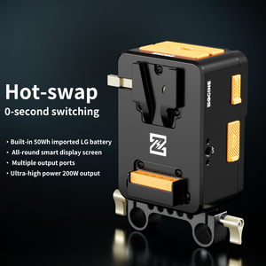 ZGCINE VM-HS1 Hot Swap 50WH Built-in Battery V Mount Battery Plate with PD <strong>Input</strong> and <strong>Output</strong> for Film - Product Image 2
