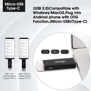 3 in 1 Muti funzionale registratore vocale USB Flash Drive Mini OTG USB Stick Recorder