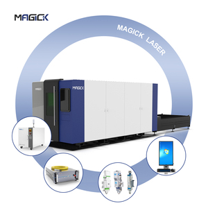 12000W 20000W Trung Quốc 6025G Mklaser Đầy Đủ Bìa Trao Đổi Bảng Kim Loại Nhôm Carbon Thép Tấm Sợi Máy Cắt Laser - Product Image 3