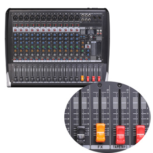 Paシステムdjコントローラープロフェッショナル放送デジタルサウンド12チャンネルミキサー