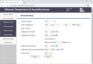 Web <strong>Temperature</strong> Humidity Sensor Ethernet Interface POE Power <strong>TCP</strong> UDP SNMP Protocol <strong>Data</strong> <strong>Logger</strong> - Product Image 3