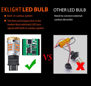 G2 Canbus araba işık 3156 3157 7440 7443 1157 1156 Led Side Marker fren işık LED arka lambası dönüş sinyali ampul - Product Image 5