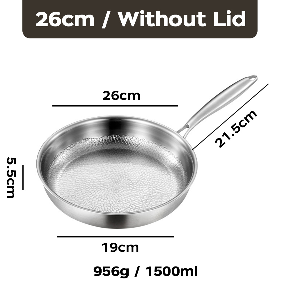 Poêle à frire 26 cm sans couvercle