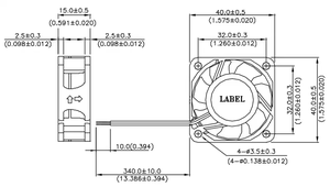 Nuevo original Delta AFB0412HB 12V 0.16A 4 cables PWM control de temperatura control de velocidad ventilador de doble bola 4015 - Product Image 4