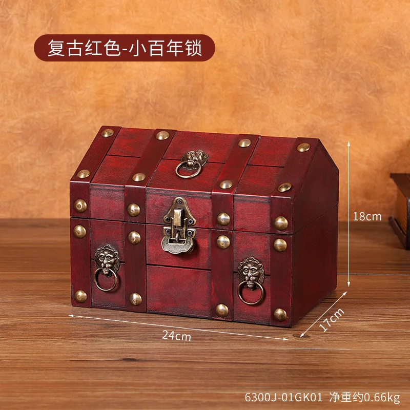 6300J-01GK01--Mini serrure du siècle rouge rétro