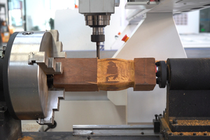 4 Axis Wood <strong>Cnc</strong> <strong>Router</strong> <strong>with</strong> Rotary Axis <strong>Round</strong> and square Column Furniture Leg Making Plate Process - Product Image 4