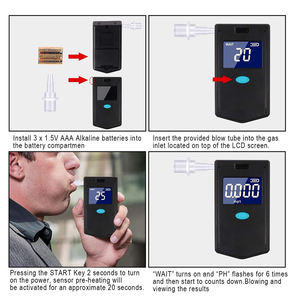 Professional Breath เครื่องทดสอบแอลกอฮอล์ AA1686เครื่องทดสอบแอลกอฮอล์ - Product Image 5