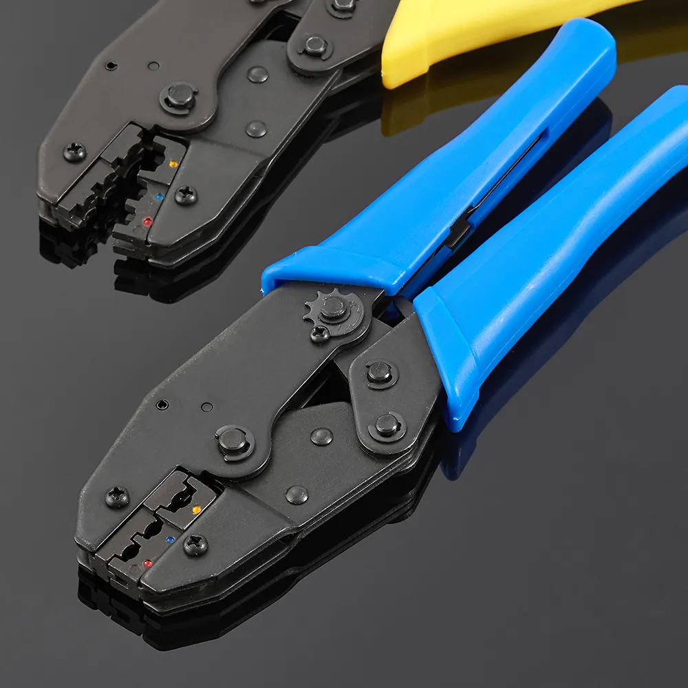 Herramientas de prensado de cables de mano, conector de Cable de trinquete, Terminal aislado eléctrico