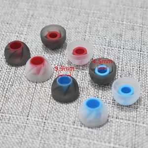 6.0mm〜7.0mmノズルチューブシリコンラバーカバーイヤーチップを備えたインイヤーイヤホン用6mmスパイラルシリコンイヤチップ - Product Image 1