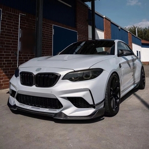 ลิปกันชนหน้าคาร์บอนไฟเบอร์สไตล์ CS,สำหรับ BMW 2 Series F22 F87 M2 M2C + ชุดริมฝีปากด้านหน้า2012 - Product Image 4