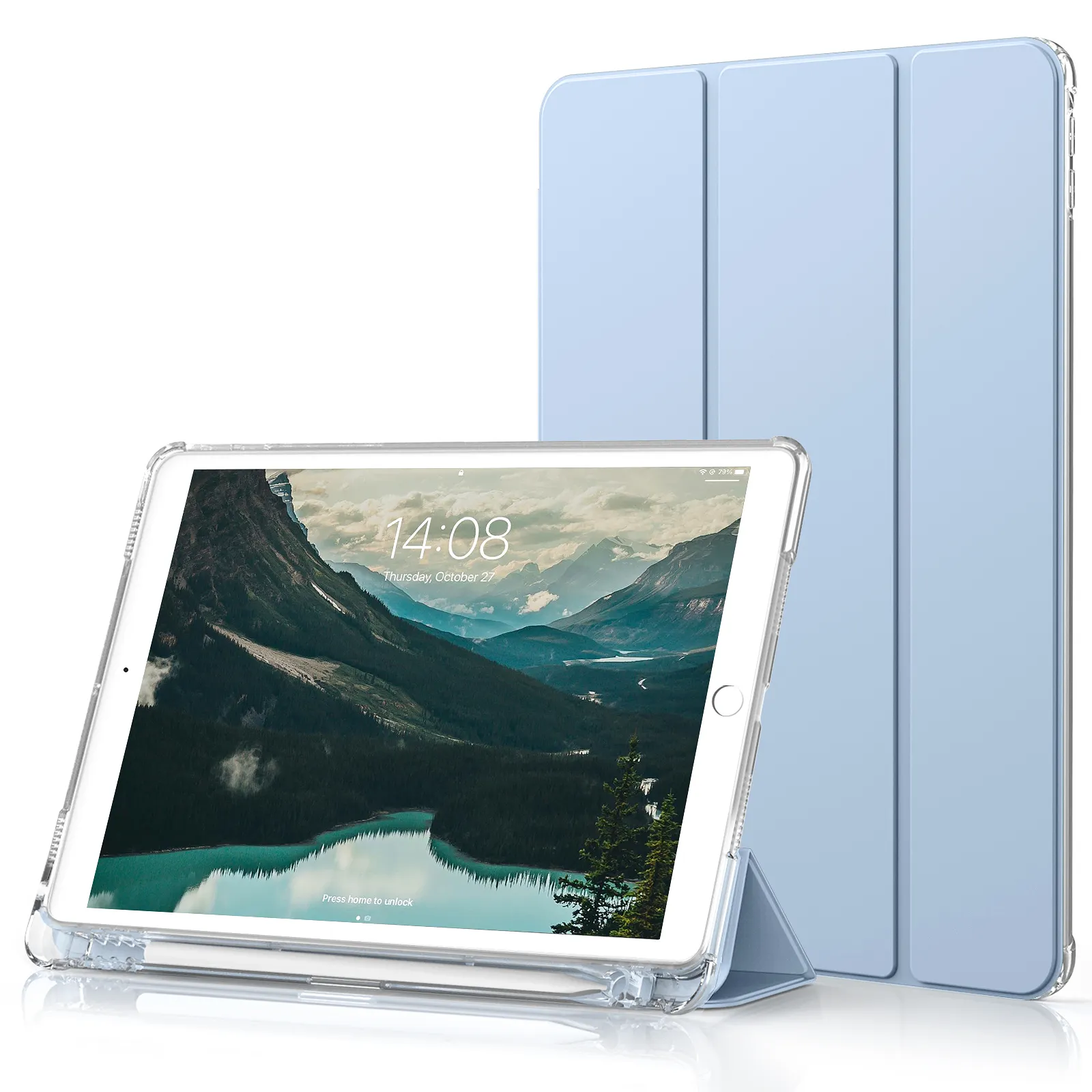 Folio Flip Tablet-Hülle mattierter TPU-Material intelligente Abdeckung für iPad Air3 10,5 Zoll