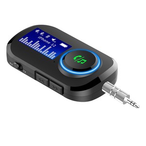3.5毫米汽车适配器Aux BT5.0适配器，带显示屏2合1发射器接收器 - Product Image 1