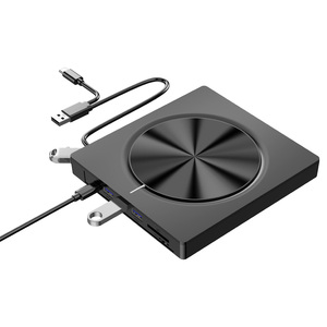 7合1 EDD30 V2外部DVD驱动器类型-C USB3.0光学光盘-RW DVD-RW刻录机刻录机托盘免费驱动器，适用于Wins笔记本电脑 - Product Image 1