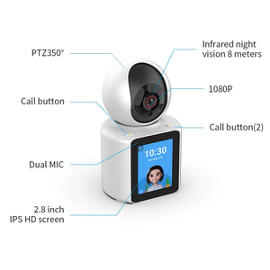 InLifeCam Tuya Smart APP 4.0MP 2MPスクリーンビデオ通話Wifiスマートカメラ2双方向オーディオベビーモニターIPカメラ - Product Image 6