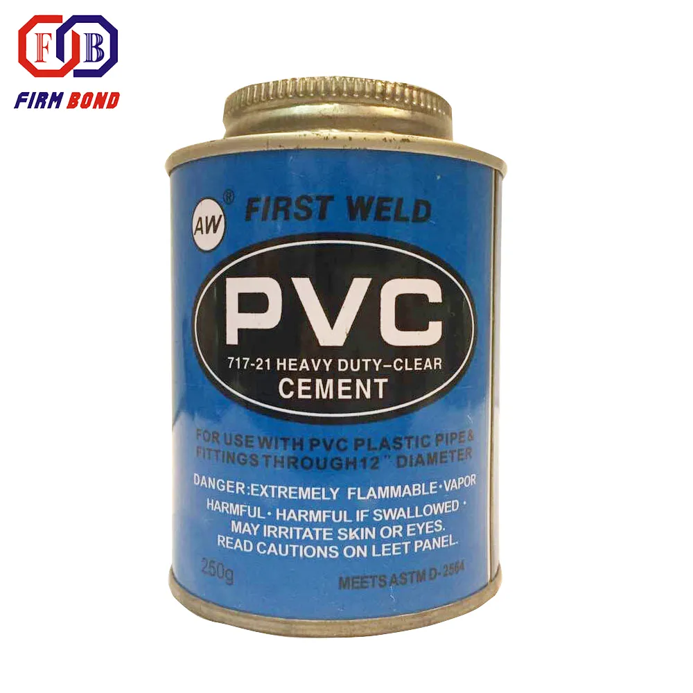 Pegamento de cemento PVC de secado rápido, 125Ml/250Ml/500Ml/1000Ml