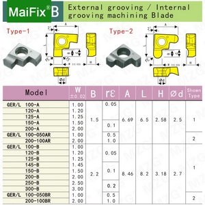 Maifix GER CNC torna aracı makinesi dönüm tutucu elmas kesici çelik işleme Tungsten karbür kanal açma uçları - Product Image 4
