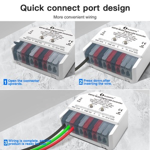Поддержка различных цифровых светодиодных лент, модель Easy PUSH ESP32, управление микрофоном, DC5V-24V диммеры, светодиодный контроллер ESP - Product Image 5