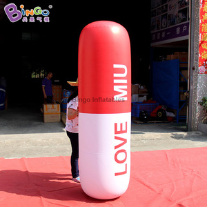 PVC özel Logo dev şişme hapları balon tıbbi şişme kapsül modeli promosyon reklam için şişme hap - Product Image 3