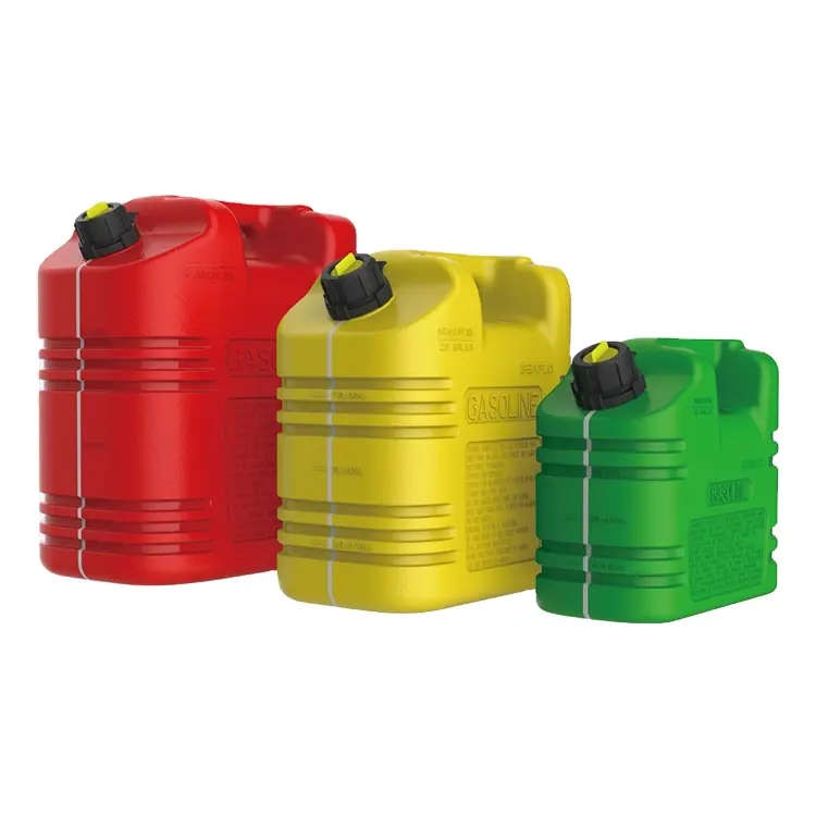 Seaflo Gas Can Portable Oil Fuel Storage Tank with spouts for Car Motorcycle UTV SUV ATV Red