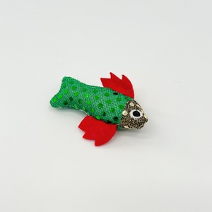Colorido Bling pez en forma de gato de peluche de juguete gatito interactivo gato juguete masticar gato Teaser juguete con hierba gatera - Product Image 6
