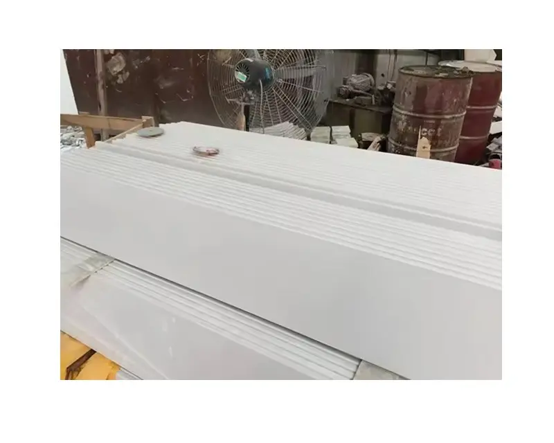 Laje de mármore branco Calacatta de alta qualidade para bancada de cozinha interna de quartzo artificial e decoração de paredes de pedra