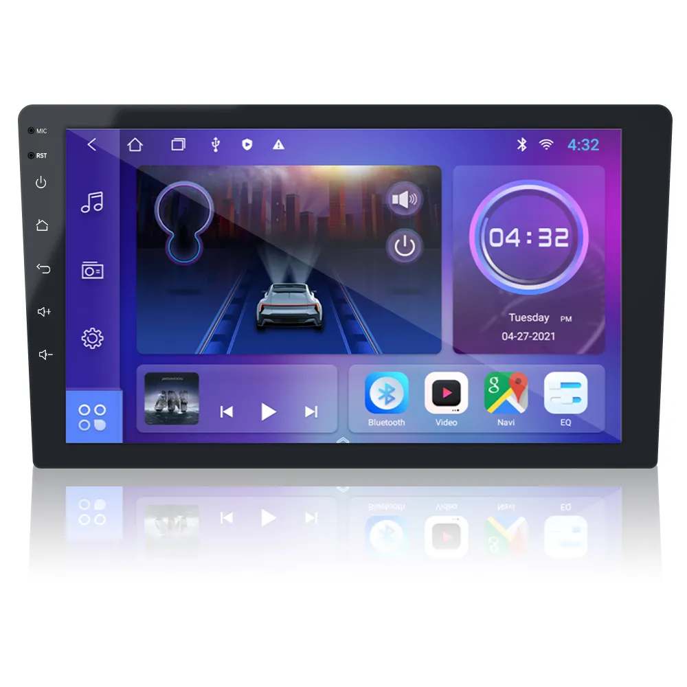 Reproductor de Dvd del coche del fabricante Oem Universal 7 9 10 pulgadas 2 + 32Gb Carplay coche Android pantalla GPS BT DSP FM WIFI