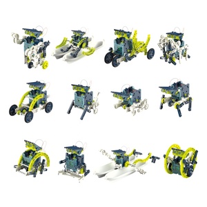 12 in1ソーラーロボットおもちゃ教育用DIYアセンブリキット子供用科学ビルディングセットSTEM科学実験キット - Product Image 4