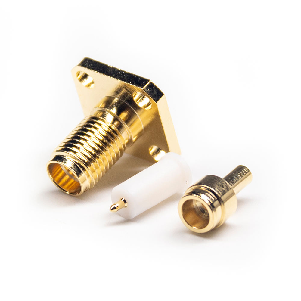 Connecteur RP SMA femelle à bride, 75 ohms