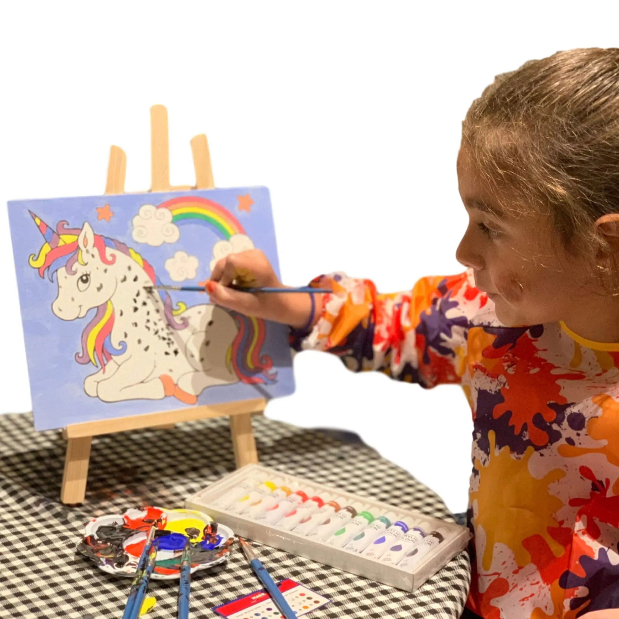 Cornice simpatici animali numeri fai da te pittura moderna immagine di arte della parete bambini dipingere con numeri regalo unico per la decorazione domestica arte